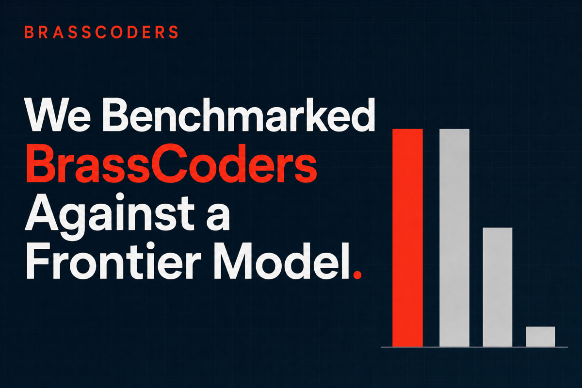 We Benchmarked BrassCoders Against a Frontier Model